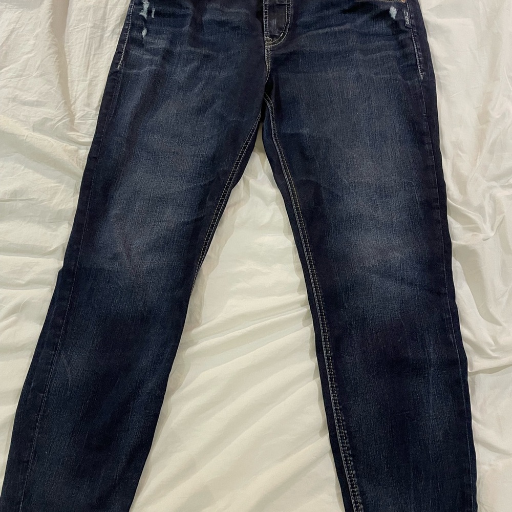 Silver Avery Dark Blue Women's Jeans